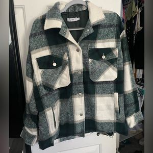 Adika green plaid jacket